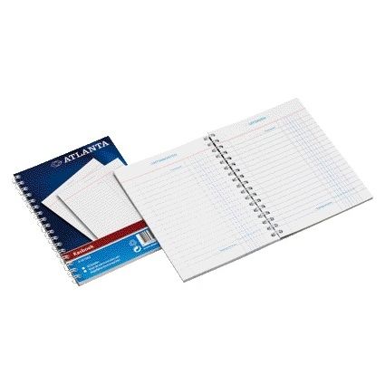 Atlanta - Livre de caisse Djois A5 50x2 feuille 2x1 colonne avec spirale latérale | 10 pièces