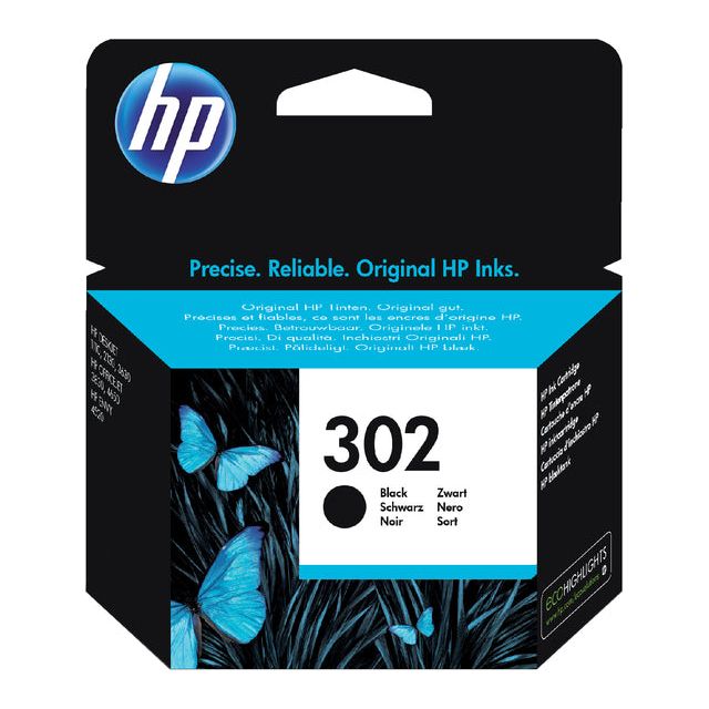 HP - Inkcartridge HP F6U66AE 302 Schwarz | 1 Stück