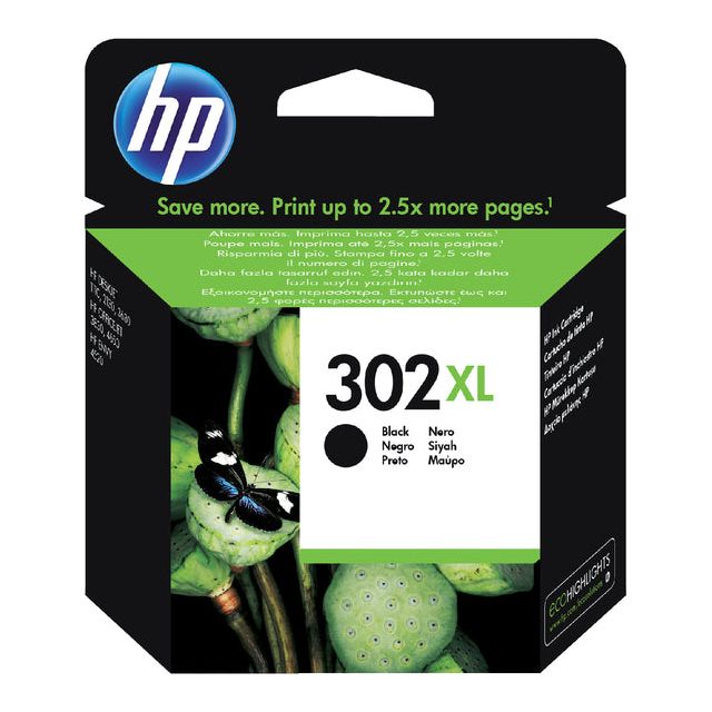 HP - Inkcartridge HP F6U68AE 302XL Schwarz | 1 Stück