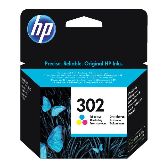 HP - INKCARTRIDGE HP F6U65AE 302 Couleur | 1 pièce