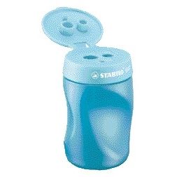 Stabilo -  Puntenslijper easy 4501 links blauw | 3 stuks