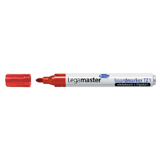 Edding - Felt -Tip Legamaster TZ1 Whiteboard 1.5-3 mm rouge | Boîte extérieure une pièce de 10