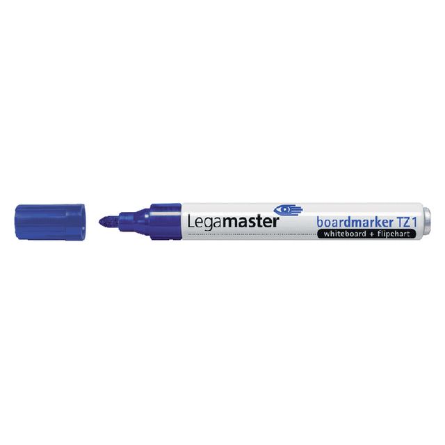 Edding -Filz -Tip Legamaster TZ1 Whiteboard 1.5-3mm Blau | Außenschachtel ein 10 Stück