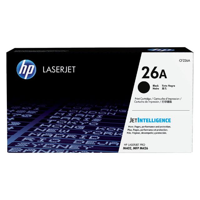 HP - toner 26A, 3 100 pagina's, OEM CF226A, zwart