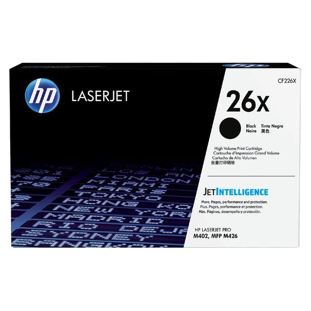 Hewlett-Packard - Tonercartridge CF226X 26X zwart HC