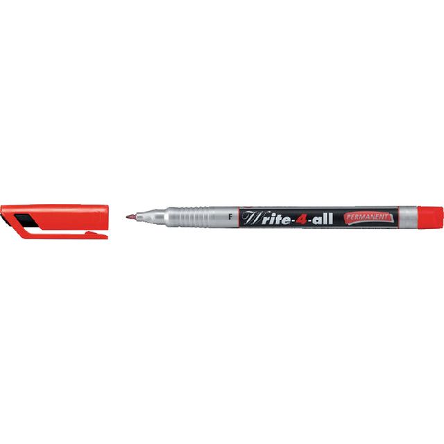 Stilo-Felt-Tip Pen Write-4-all 156/40 F Red | 10 morceaux