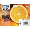 Epson - Tintenpatrone 33 T3337 2x Schwarz + 3 Farben | 7 Stück