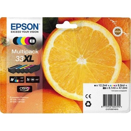 Epson - Ink cartridge 33XL T3357 2x black + 3 colors