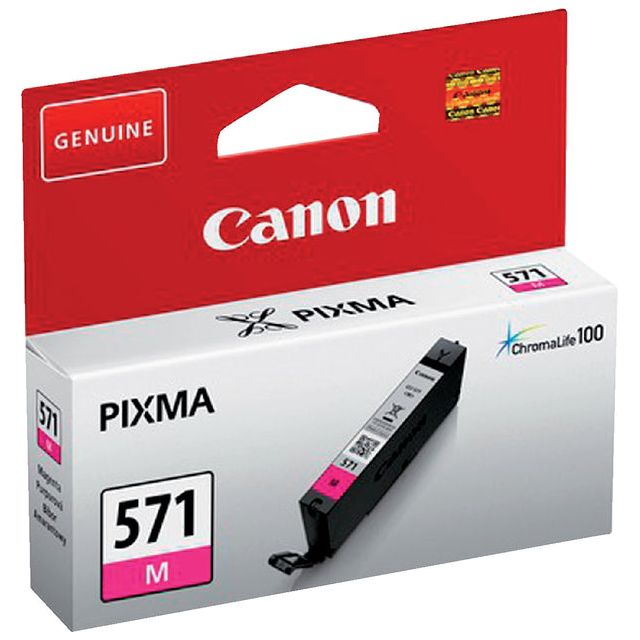 Canon - inktcartridge CLI-571M, 173 foto's, OEM 0387C001, magenta