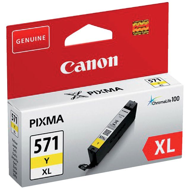 Canon - inktcartridge CLI-571XL, 375 foto's, OEM 0334C001, geel