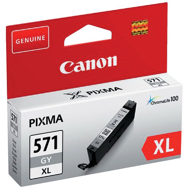 Canon - Inkcartridge CLI -571XL, 375 Fotos, OEM 0335C001, Grau