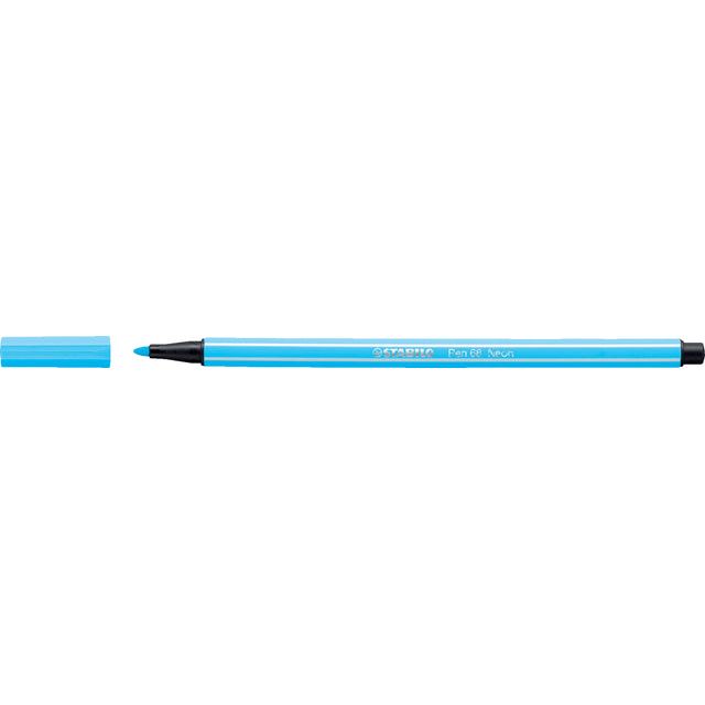 Stabilo - Viltstift pen 68/031 m neon blauw