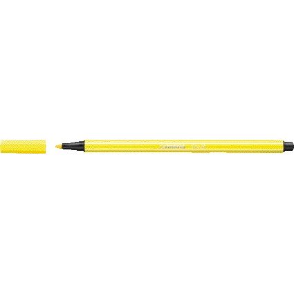 Stabilo - Feutre Pen 68/24 jaune citron moyen | 10 pièces