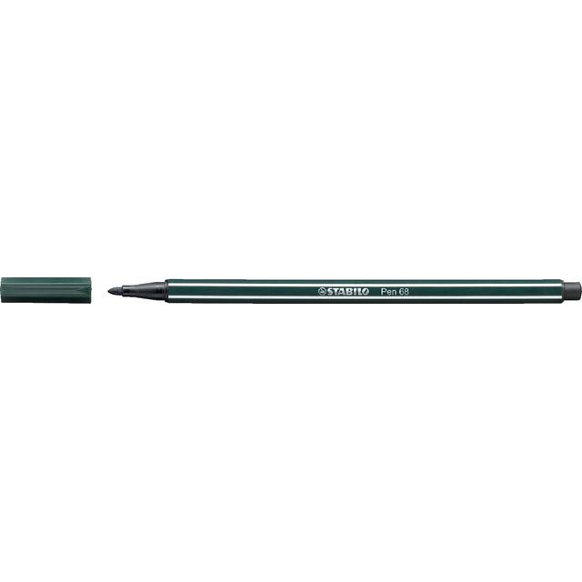 Stabilo - Felt -Tip Pen 68/63 m Green de la Terre