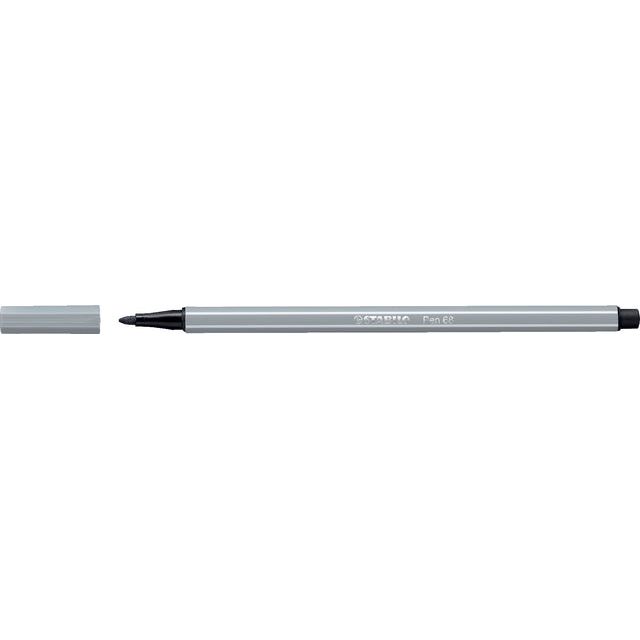 Stabilo - Felt -Tip Pen 68/95 M Medium Cold Grey | 10 pièces