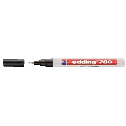 Edding -  Paintmarker  780 op oliebasis 0.8mm zwart | 10 stuks