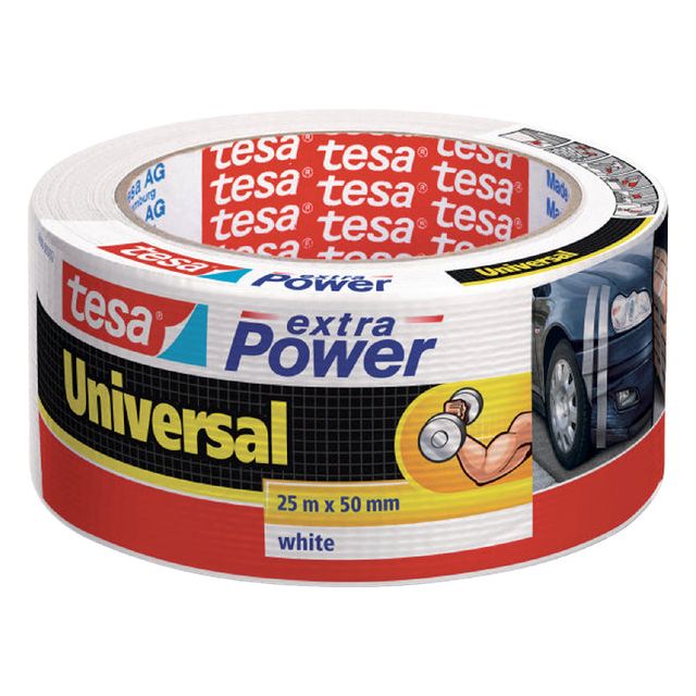 Tesa - Plakband 50mmx25m extra Power wit