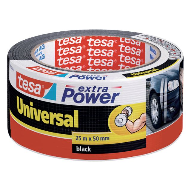 Tesa - Plakband 50mmx25m extra Power zwart