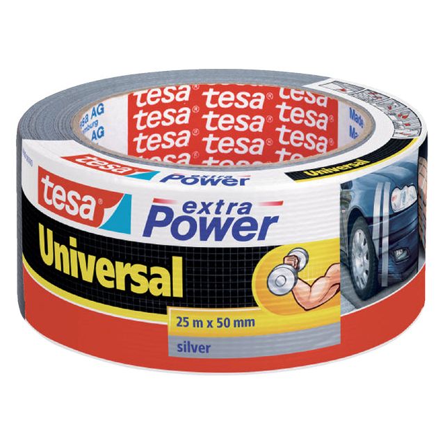 Tesa - extra Power Universal, ft 50 mm x 25 m, grijs