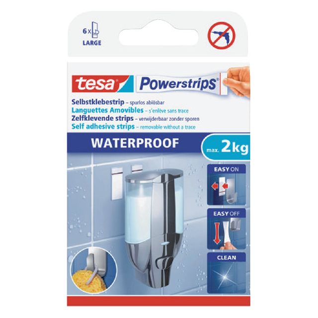 Tesa - Dubbelzijdige powerstrip waterproof 2kg