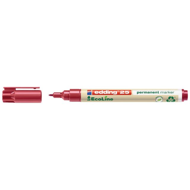 Edding - Viltstift edding 25 eco rond 1mm rood