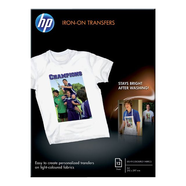 HP - T -Shirt Transfer HP C6050A A4 170GR | Pack de 12 feuilles