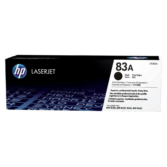 HP - toner 83A, 1 500 pagina's, OEM CF283A, zwart