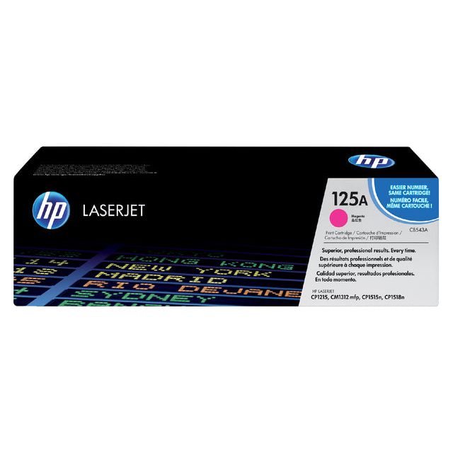 HP - toner 125A, 1 400 pagina's, OEM CB543A, magenta