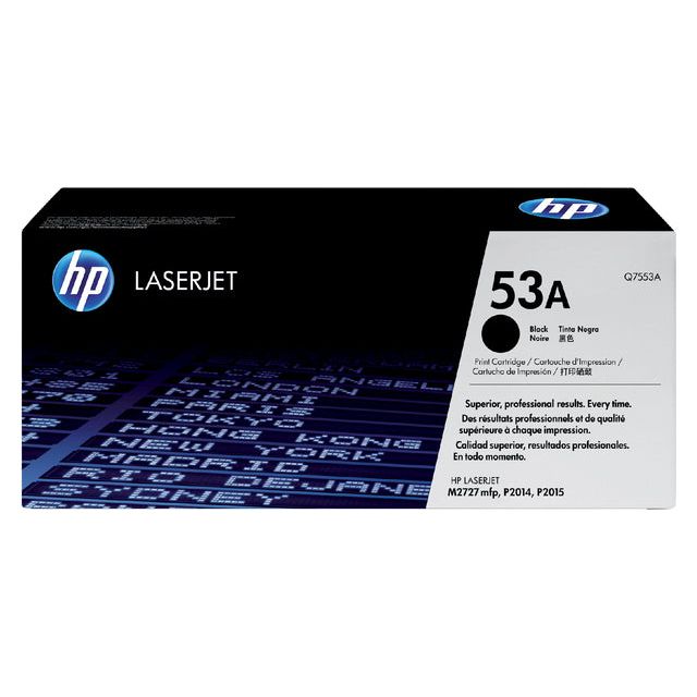 HP - Tonercartridge hp q7553a 53a zwart