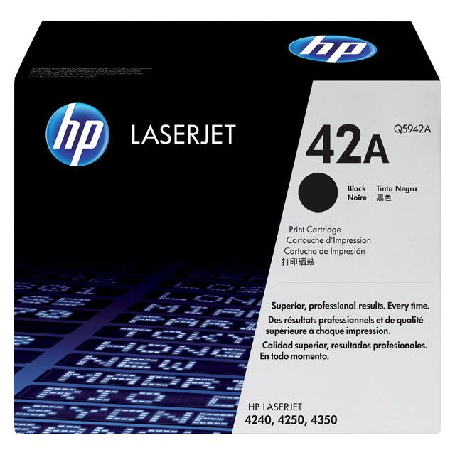 HP - Tonercartridge hp q5942a 42a zwart