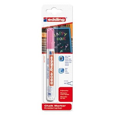 Edding -  Krijtstift  4095 rond 2-3mm neon roze