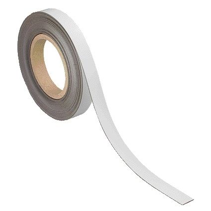 Maul - Nastro magnetico scrivibile - cancellabile 10mx20mmx1mm bianco