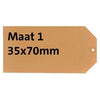 Quantore - Label cardboard no. 1 200gr 35x70mm chamois 1000 pieces