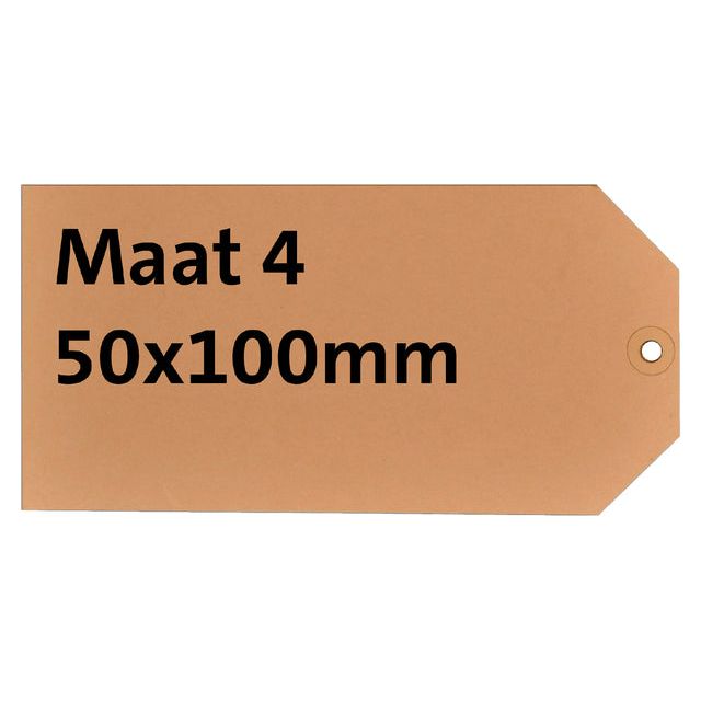 HF2 - Étiquette HF2 NR4 50x100mm Cardon 200gr Chamois | Box a 1000 morceaux