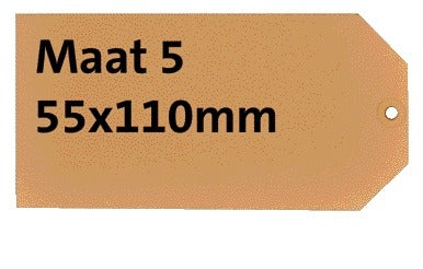 Quantore - Etiquette carton n°. 5 chamois 200gr 55x110mm 1000 pièces