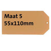 HF2 - Etiqueta de cartón n°. 5 gamuzas 200gr 55x110mm 1000 piezas