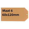 HF2 -  Label karton nr 6 200gr 60x120mm chamois 1000st