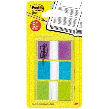 Post-it -  Indextabs  680 24mmx43.2mm helder assorti