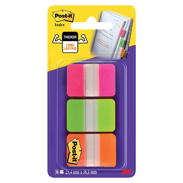 Post-it - Indextabs 686 25.4x38mm strong assorti