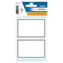 HERMA - Etikett 5715 53x80mm Schreibrahmen grau 12 Stück