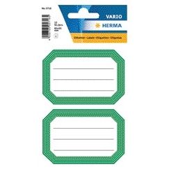 HERMA -  Etiket  5716 82x55mm schrift groene rand 12st | 10 stuks