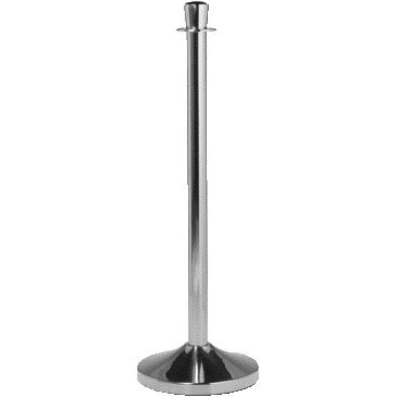 Securit - Paletto barriera 100 cm con base cromata