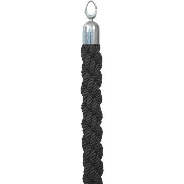 Securit - Barrier cord 150cm black with chrome button
