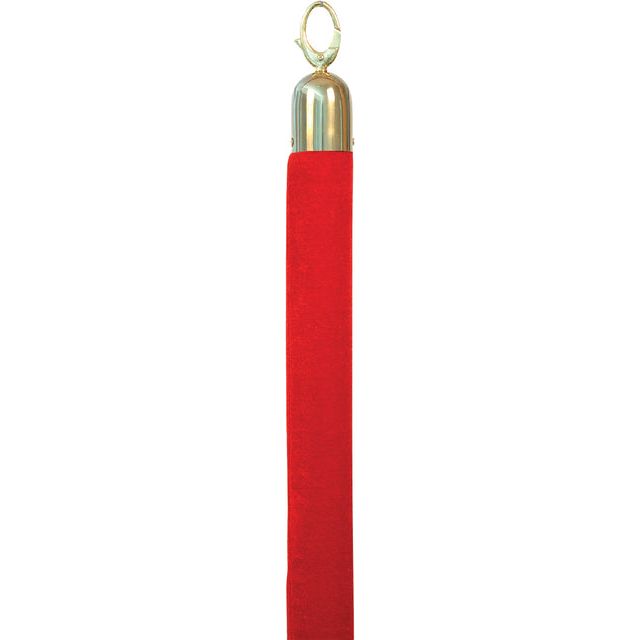 Securit - Afzetkoord 150cm rood met goudkleurige knop | 5 stuks