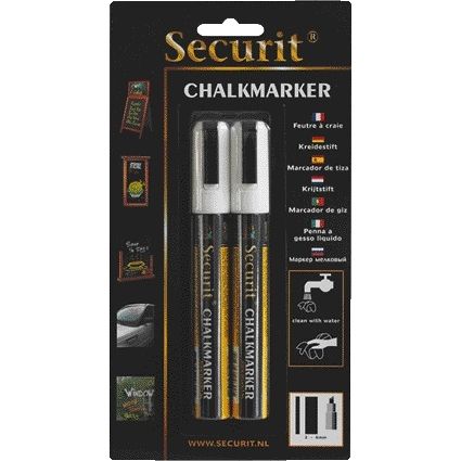 Securit -  Krijtstift sma-510 schuin 2-6mm wit