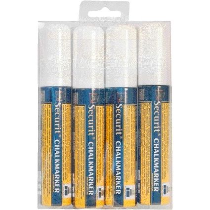 Securit -  Krijtstift sma-720 blokpunt 7-15mm wit