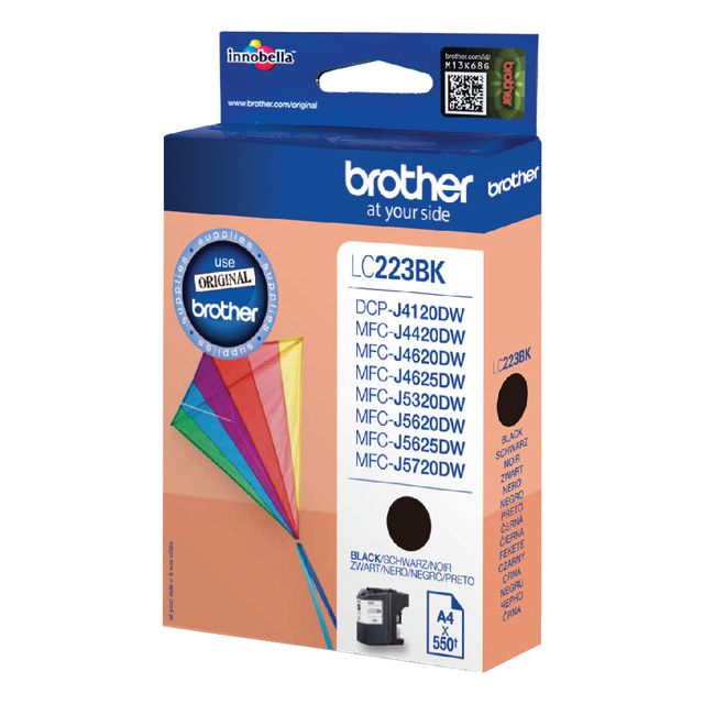 Bruder - Inkcartridge Bruder LC -223BK Schwarz | 1 Stück | 5 Stücke