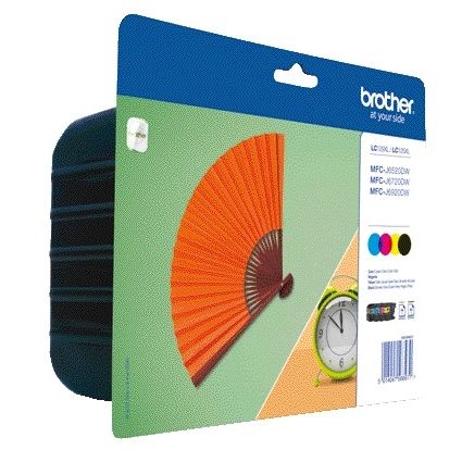 Brother -  LC-129XLVALBP inktcartridge 4 stuk(s) Origineel Zwart, Cyaan, Kastanjebruin, Geel