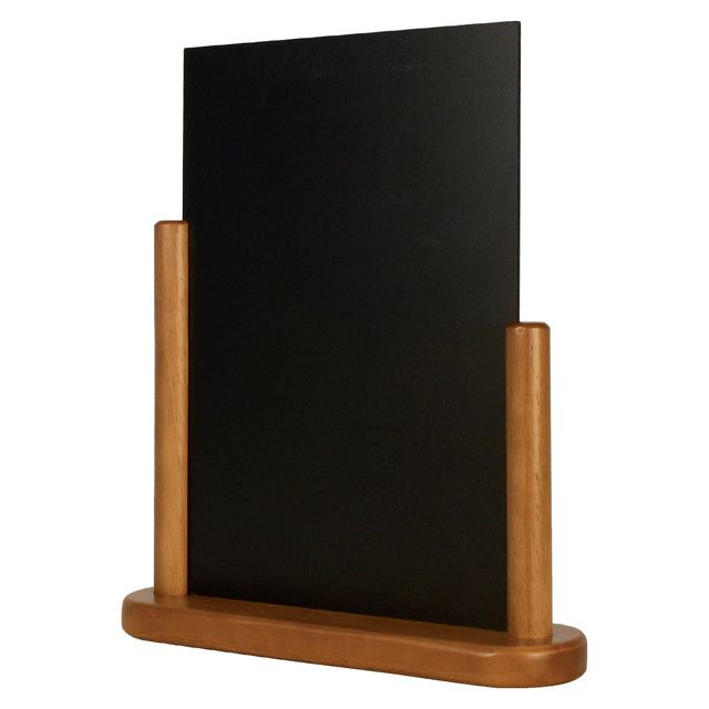 Securit - Krijtbord 21x28x7cm teak hout