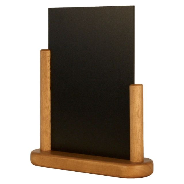 SECURIT - CHALKBORD 17CMX16CMX5CM WOOD TEAK | Blister un 1 morceau